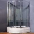 Дверь для ванной комнаты / плавающее стекло / закаленное стекло